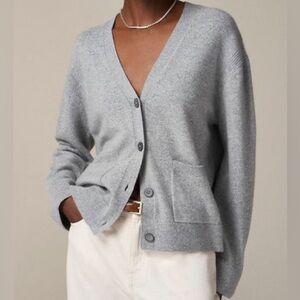 J. Crew Cashmere Patch-Pocket Cardigan Sweater